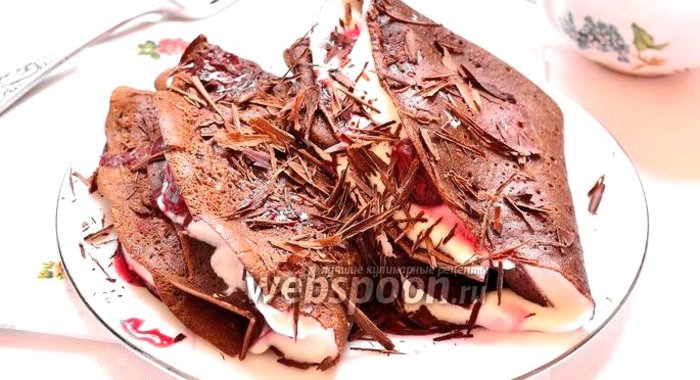 Шоколадные блины «Чёрный лес»