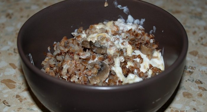 Гречка по‑ярославски с грибами