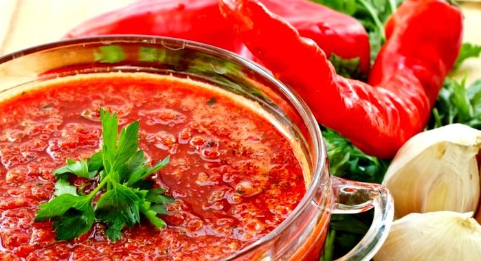 Аджика на зиму без стерилизации