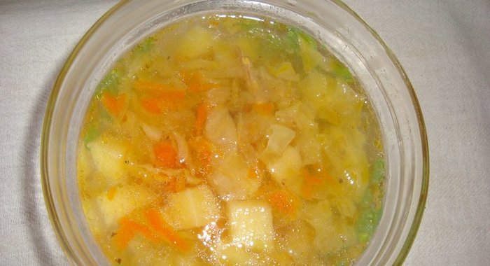 Кислые щи с курицей