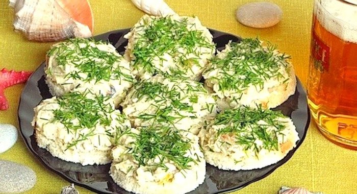 Бутерброды с минтаем к пиву