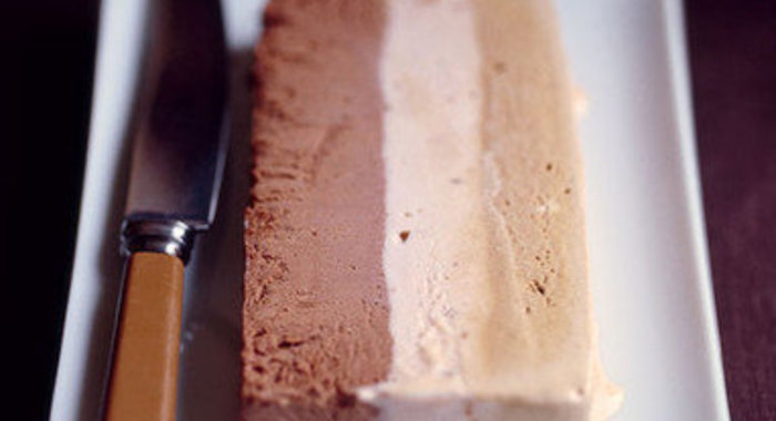 Торт-мороженое с каштанами