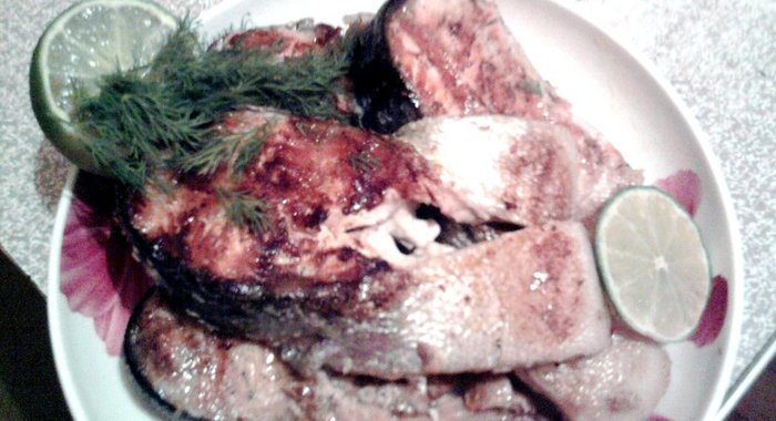 Стейк из лосося