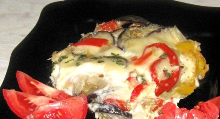 Овощи в сырном соусе