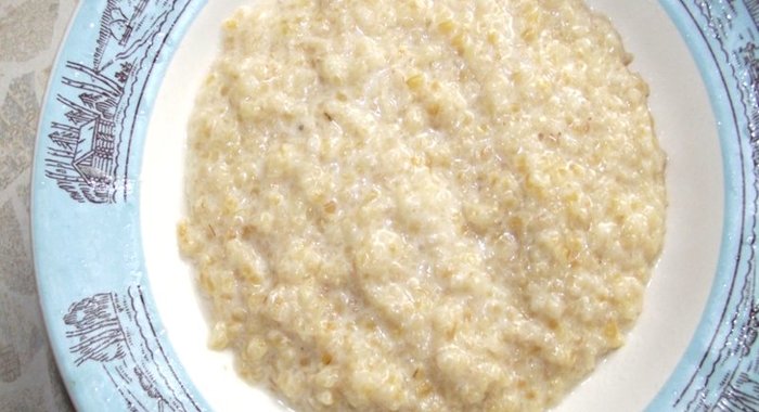 Пшеничная каша на молоке