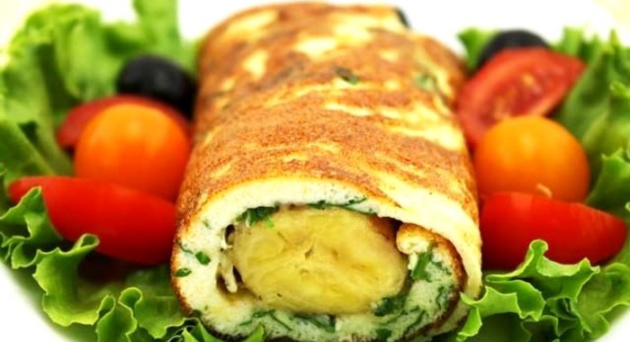 Яичница с бананом