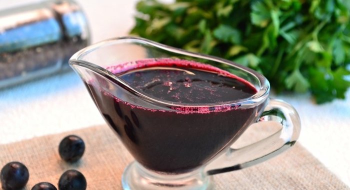 Соус из темного винограда