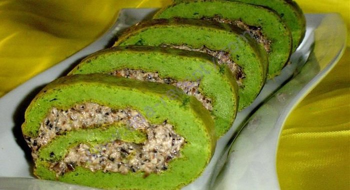 Закусочный рулет Зеленый-презеленый