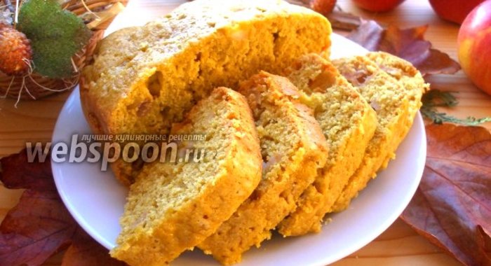 Овсяный кекс с яблоками в хлебопечке