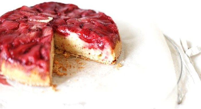 Кекс с земляникой