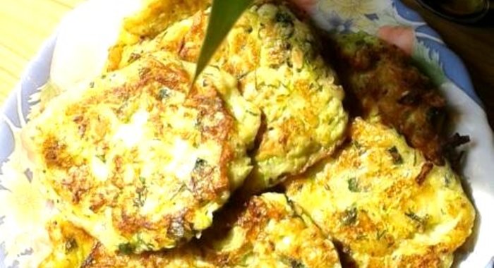 Легкие кабачковые оладьи