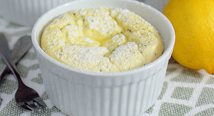 Лимонное суфле с маком