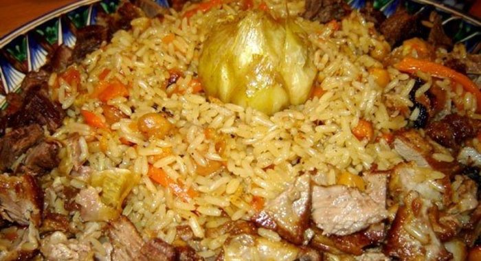 Плов из гуся