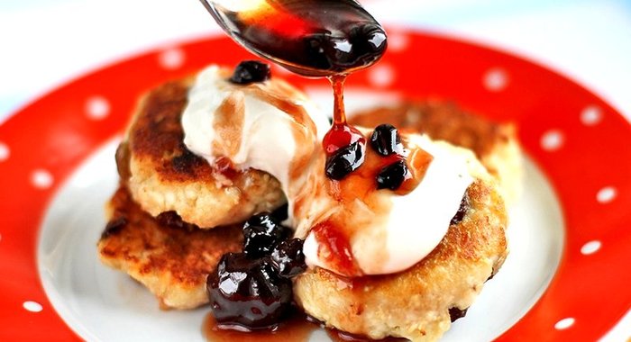 Сырники с изюмом (без муки)