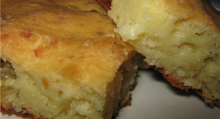 Пирог с плавленым сырком