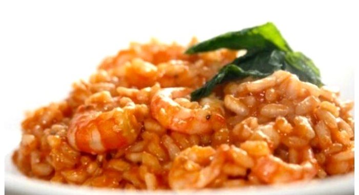 Рис с креветками в соусе терияки