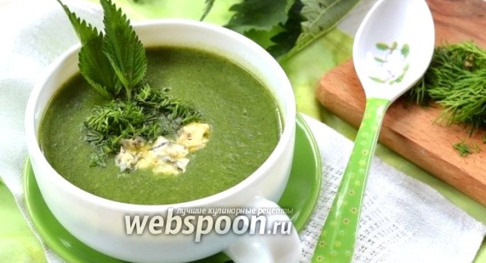 Суп-пюре из крапивы