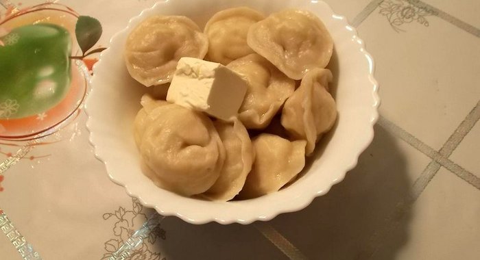 Вареники с яйцом и картофелем