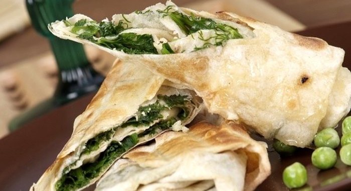 Лаваш с зеленью по-армянски