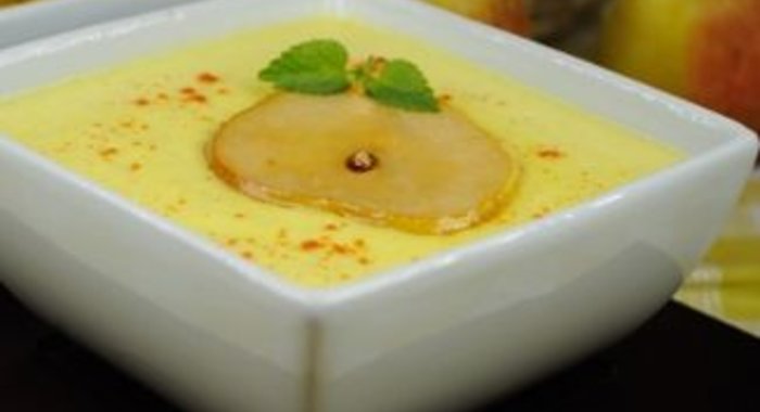 Суп-пюре с грушей и цветной капустой