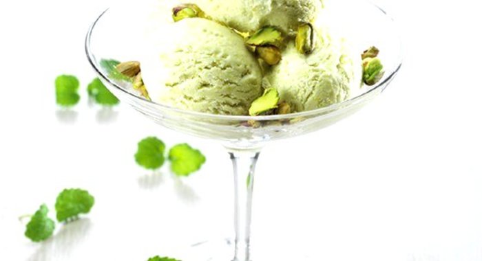 Сливочно-фисташковое мороженое