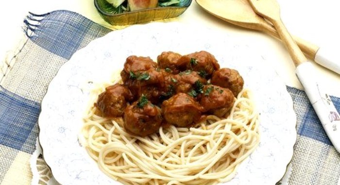 Куриные фрикадельки в соевом соусе