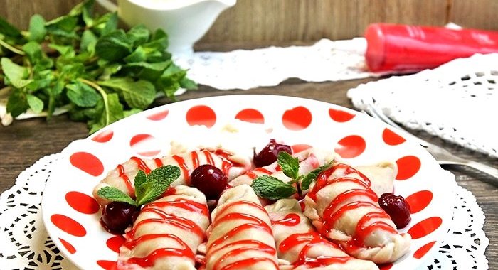 Вареники с вишнями