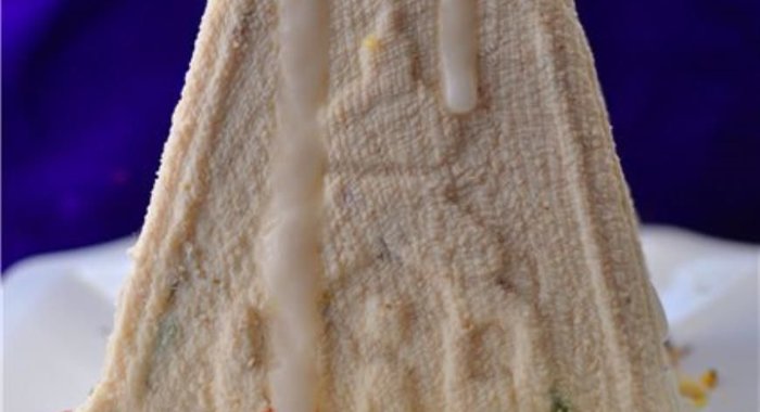 Творожная пасха с заварным кремом