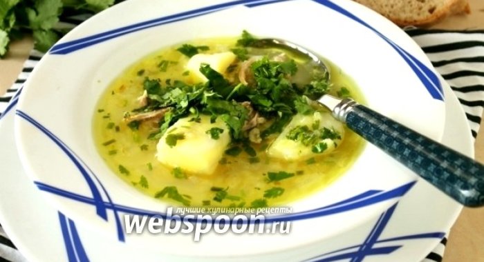 Суп рисовый на курином бульоне