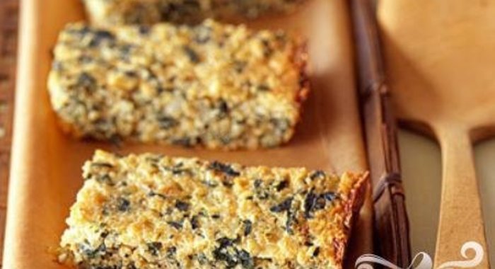 Запеканка из квиноа и шпината