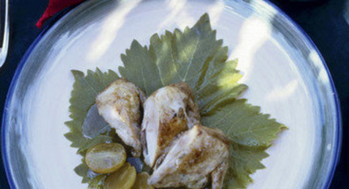 Перепелка с виноградом