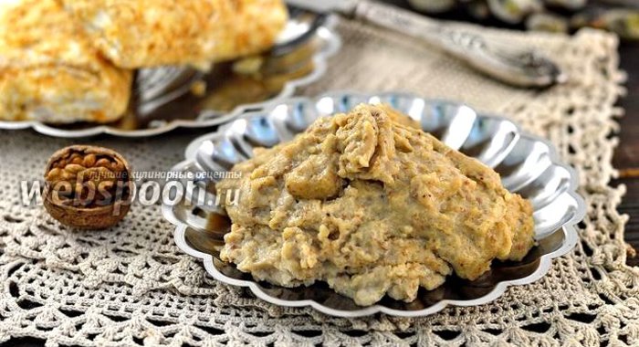 Заварной ореховый крем без масла