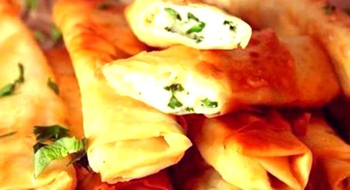 Лаваш с сыром и зеленью в духовке