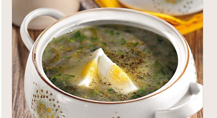 Зеленые щи из щавеля