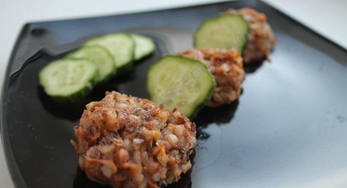 Котлеты из гречки постные