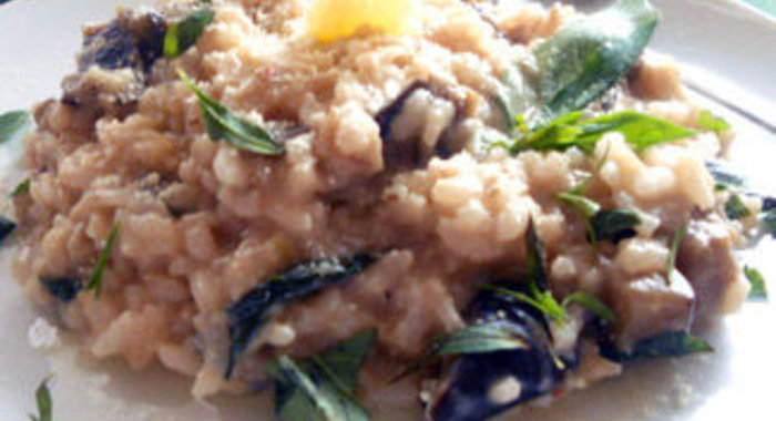 Ризотто c баклажанами