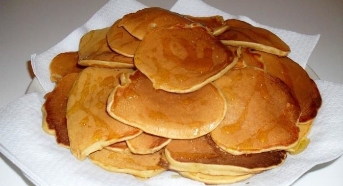 Оладьи с яблоками