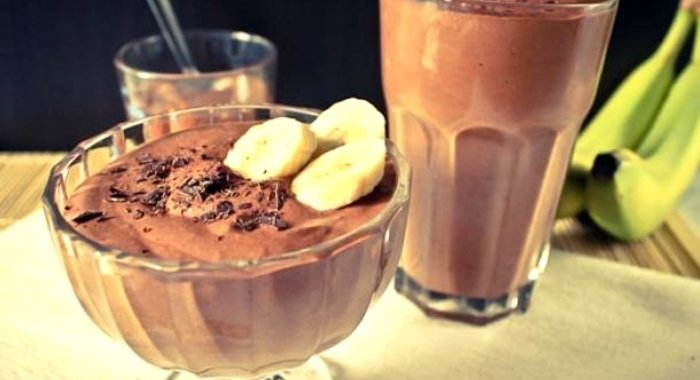 Шоколадно-банановое мороженое