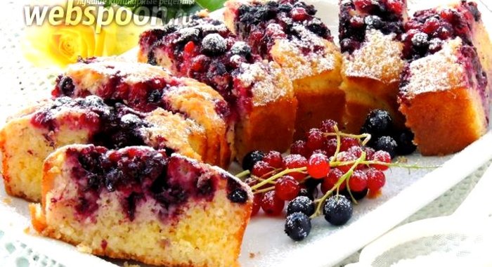 Кекс со смородиной