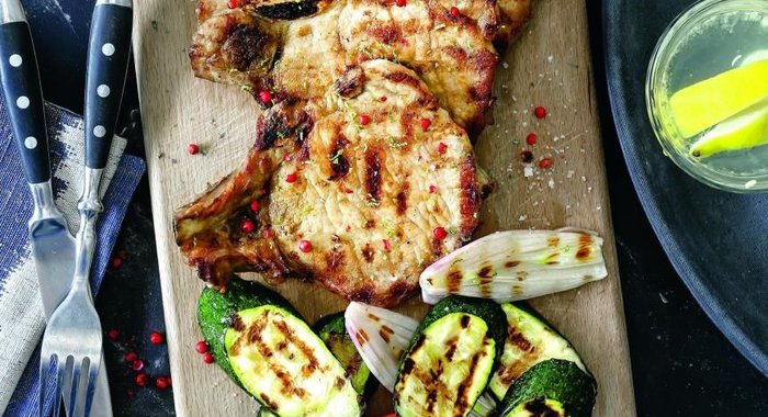 Котлета на косточке в цитрусовом маринаде