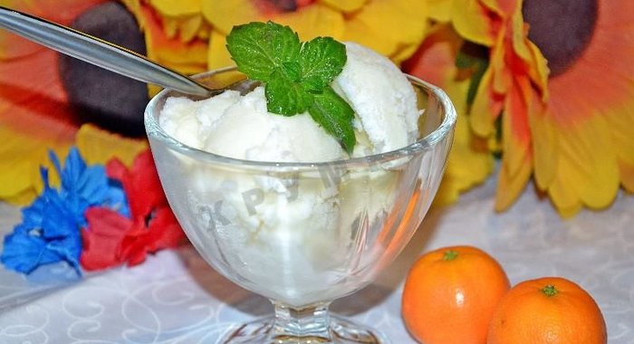 Домашнее мороженое Крем брюле