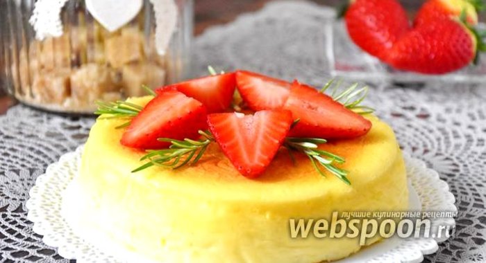 Чизкейк-суфле с белым шоколадом