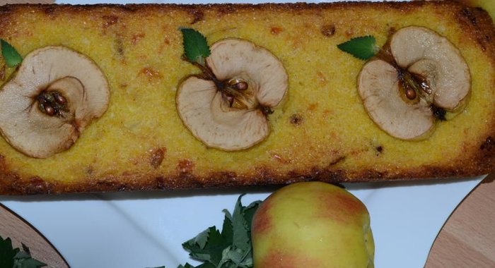 Яблочно-кукурузный кекс