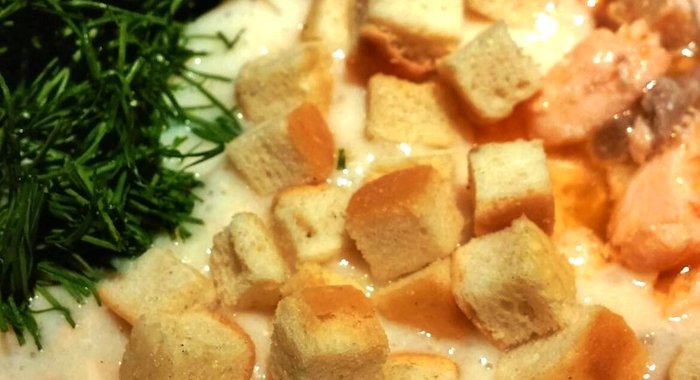 Суп-пюре из лосося