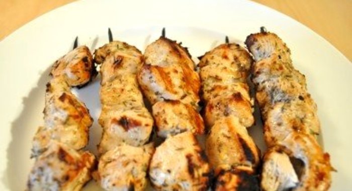 Шашлык из курицы в аэрогриле