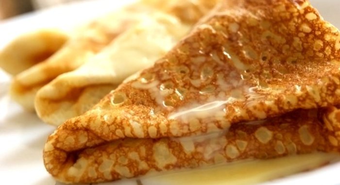 Блины с дырочками на кефире