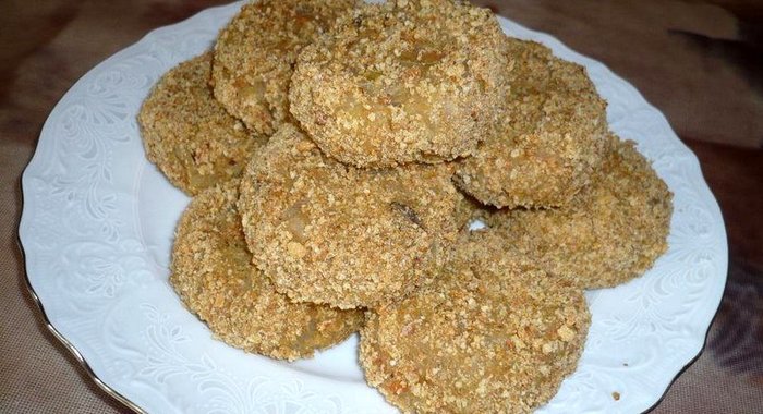 Картофельные котлеты с квашеной капустой