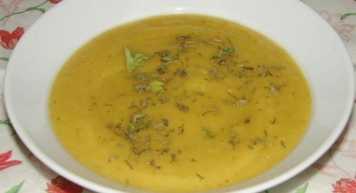 Суп-пюре из кабачков