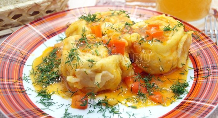 Ленивые пельмени с курицей «Грузины»