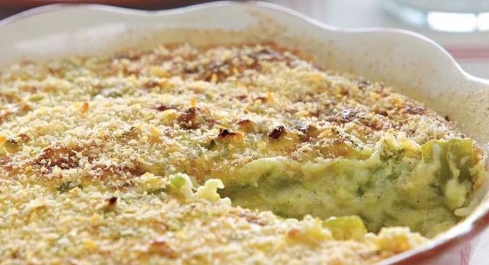 Запеканка из кабачков со сметаной